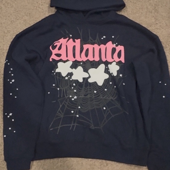 Sp5der Other - Navy blue Atlanta Sp5der Hoodie